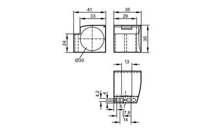Zacisk montażowy  do czujników  do pozycjonowania MOUNTING CLAMP M30 (E11049) - IFM