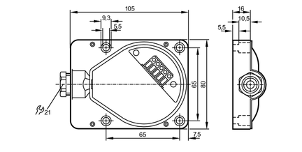 Podstawa montażowa M20 IDE/KDE (E11290) - IFM