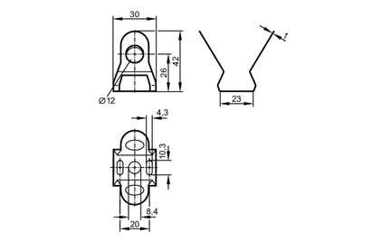 Obejma montażowa MOUNTING CLIP V4A D12 MM (E11530) - IFM