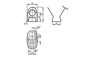 Obejma montażowa MOUNTING CLIP V4A D18 MM (E11531) - IFM