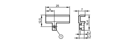 Adapter montażowy  do siłowników SMC (E11890) - IFM