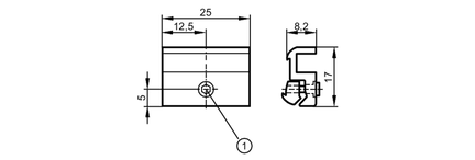 Adapter montażowy  do siłowników Bosch Rexroth (E11892) - IFM