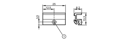 Adapter montażowy  do siłowników Bosch Rexroth (E11893) - IFM
