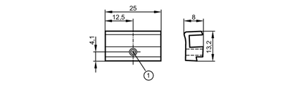 Adapter montażowy  do siłowników Bosch Rexroth (E11894) - IFM
