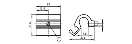 Adapter montażowy  do siłowników profilowanych i szpilkowych (E11912) - IFM