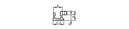 Adapter montażowy  do siłowników z rowkiem trapezoidalnym (E11957) - IFM