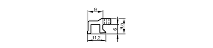 Adapter montażowy  do siłowników z rowkiem trapezoidalnym (E11988) - IFM