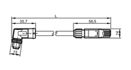 Przewód Ethernet VSTAN040ZDS0002L04STGP040--S (E12226) - IFM