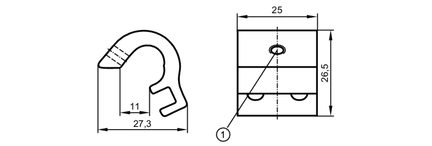 Adapter montażowy  do siłowników profilowanych i szpilkowych ADAPT TIE ROD/PROFILE (E12231) - IFM
