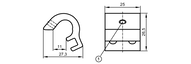 Adapter montażowy  do siłowników profilowanych i szpilkowych ADAPT TIE ROD/PROFILE (E12231) - IFM