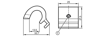 Adapter montażowy  do siłowników profilowanych i szpilkowych ADAPT TIE ROD/PROFILE (E12232) - IFM