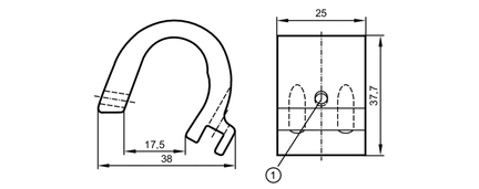 Adapter montażowy  do siłowników profilowanych i szpilkowych ADAPT TIE ROD/PROFILE (E12233) - IFM