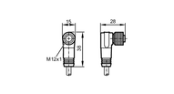 Przewód z gniazdem A do AH080MSS0025B08 (E12238) - IFM