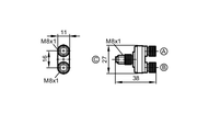 Rozdzielacze typu Y Z do 2F030MSS0000-00STGF040MSS (E12269) - IFM