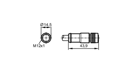 Przewód z gniazdem A do GI020MSS0010K02 (E12321) - IFM