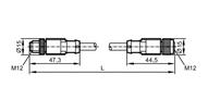 Przewód Ethernet V do GN040ZDS0020L04STGN040ZDS (E12424) - IFM