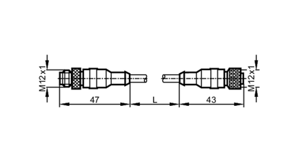 Przewód połączeniowy V do GH080MSS00,3H03STGH030MSS (E12432) - IFM