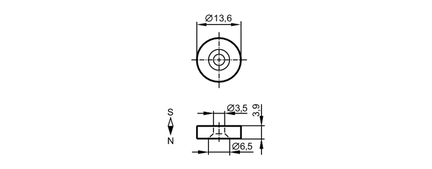 Magnes M3.2 HARD FERRITE (E12537) - IFM