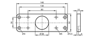 Wspornik montażowy  ADAPTER 130X30X10 (E12573) - IFM