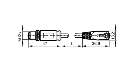 Przewód Ethernet VSTGX080MSS0002K08STGP080--S (E12631) - IFM