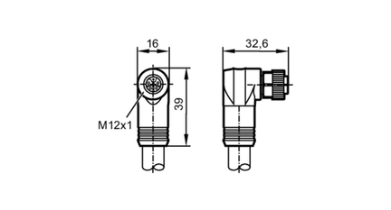 Przewód z gniazdem A do AX050MSS0005H05 (E12647) - IFM