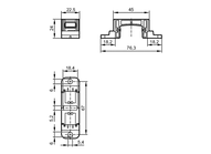 Adapter montażowy  do montażu wolnostojącego (E12675) - IFM