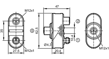 Rozdzielacze typu Y Z do 2E030MSS0000-00STGE030MSS (E12787) - IFM