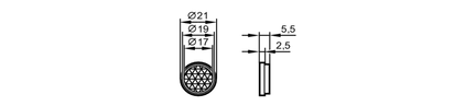 Odbłyśnik do czujników  refleksyjnych REFLECTOR TS-17 (E20504) - IFM