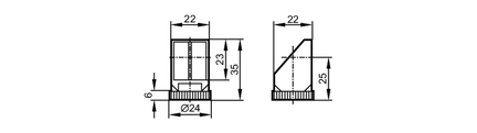Wspornik kątowy do Czuników Optycznych 90 DEG ATTACHMENT FOR OG (E20723) - IFM
