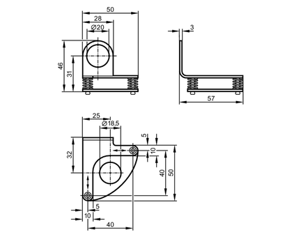 Adapter do Montażu I dokładnej Regulacji czujników  Laserowych MOUNTING FIXTURE LASER OG (E20737) - IFM