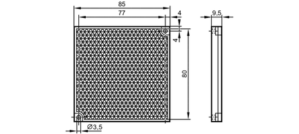 Odbłyśnik do czujników  refleksyjnych REFLECTOR TS-80X80 (E20739) - IFM