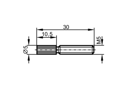 Głowica pomiarowa do światłowodowego czujnika w układzie bramki  FE-11-EPA-M5x30/F1x1 (E20767) - IFM