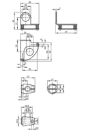 Adapter do montażu i dokładnej regulacji czujników  laserowych (E20987) - IFM