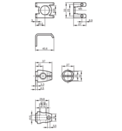 Zestaw montażowy  do czujników  optycznych (E21083) - IFM