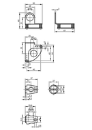 Adapter do Montażu I dokładnej Regulacji czujników  Laserowych (E21219) - IFM