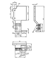Adapter do Montażu I dokładnej Regulacji czujników  Laserowych (E21225) - IFM