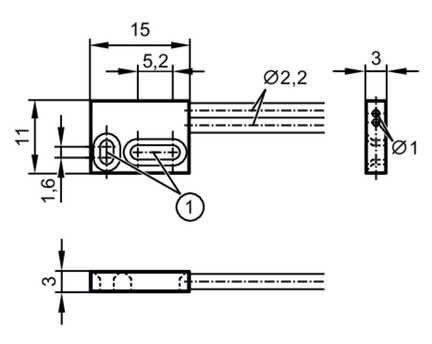 Czujnik światłowodowy odbiciowy FT-11-EPV-Q3/F2x1/2m (E21310) - IFM