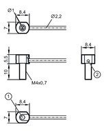Czujnik światłowodowy w układzie bramki FE-11-EPV-O4/F1x1/2m (E21319) - IFM