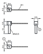 Czujnik światłowodowy w układzie bramki FE-11-EPV-O3/F1x0,5/2m (E21321) - IFM