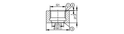 Adapter do wspawania do czujników  procesowych (E30013) - IFM