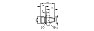 Adapter wkręcany 1/4 NPT A-G1/2 A (E30059) - IFM
