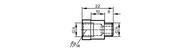 Adapter gwintowany (E30075) - IFM
