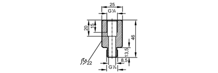 Adapter wkręcany (E30107) - IFM