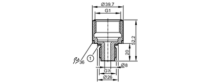 Adapter wkręcany (E30116) - IFM