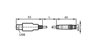 Przewód połączeniowy USB (E30136) - IFM