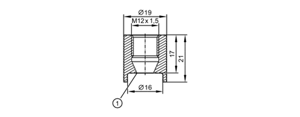 Adapter do wspawania do czujników  procesowych (E30151) - IFM