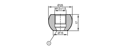 Adapter do wspawania do czujników  procesowych (E30155) - IFM