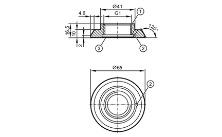 Adapter do wspawania do czujników  procesowych (E30157) - IFM