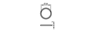 O-ring 26,00X 3,00/FKM/75/Sw (E30437) - IFM