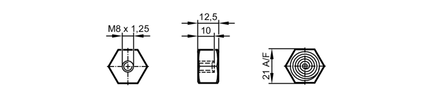 Adapter przyklejany do czujników  przyspieszenia i wibracji (E30473) - IFM